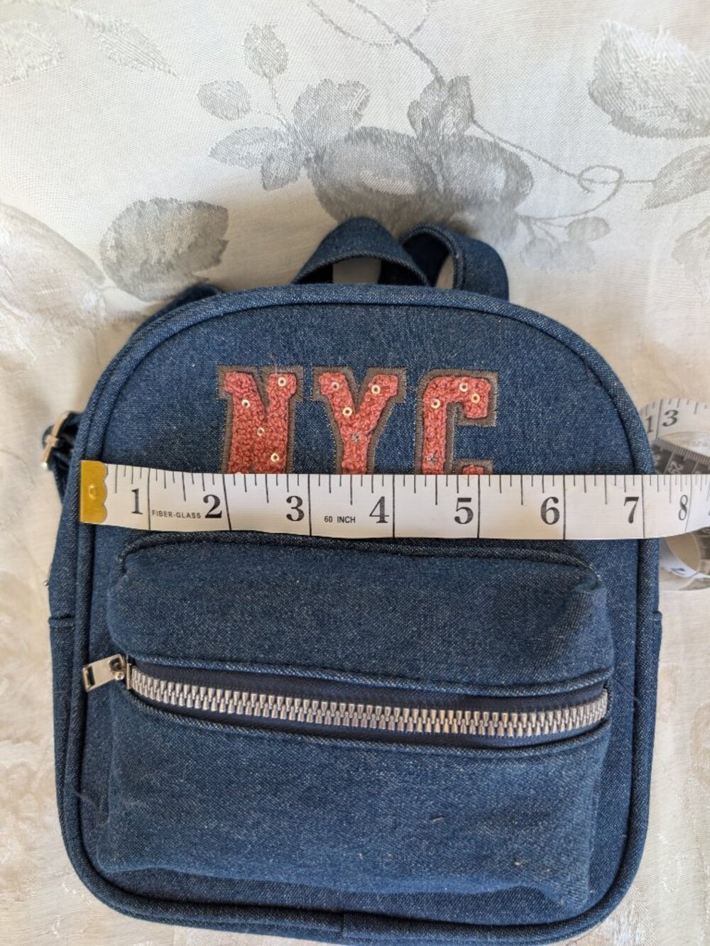 NYC Denim Mini Backpack - Picture 4 of 10